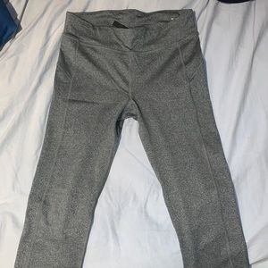 grey cropped leggings. NEVER WORN